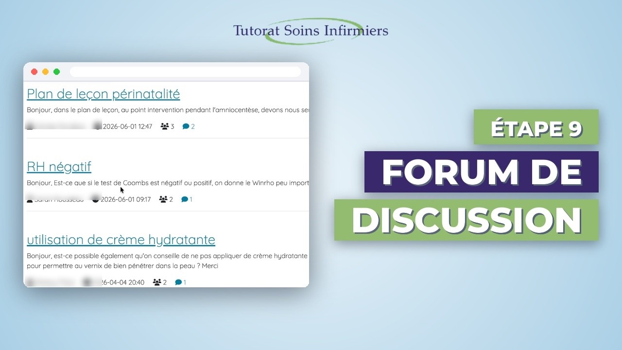 9 - Accéder au forum de discussion (OIIQ ou OIIAQ) - ordinateur
